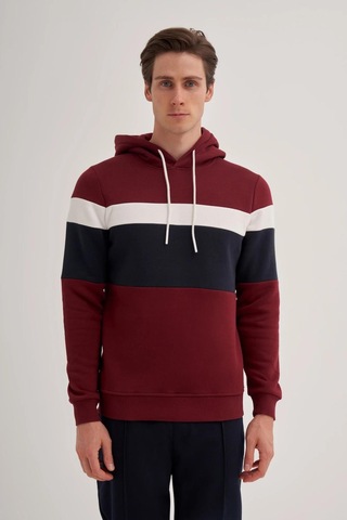 Cazador 5168 Erkek 3 İplik Sweatshirt Bordo