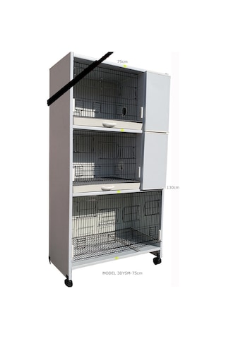 İstanbul Kafes Model 3Ys Pvc Kuş Dolabı