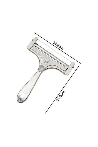 Paslanmaz Çelik Tel Peynir Dilimleyici - Cheddar, Gruyere Ve Raclette İçin Elde Tutulan Peynir Kesici Diğer