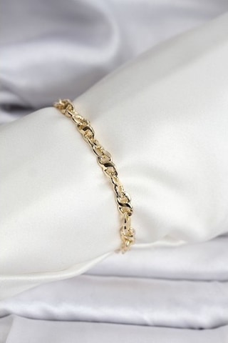 Mey İthalat 14k Gold Renk Kaplama Zincir Model Cm Kadın Bileklik Çok Renkli