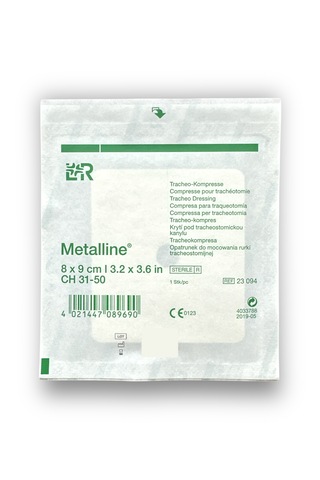 Metalline Steril Trakeostomi Kanül Pedi 8 X 9 Cm - 50 Adet