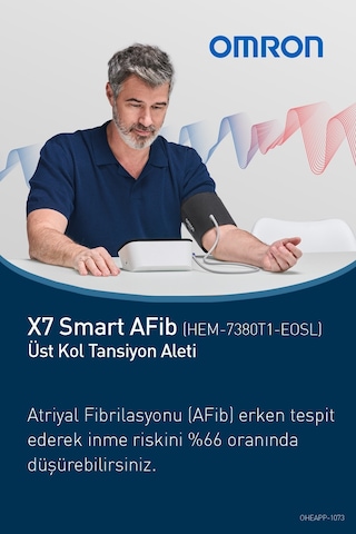 Omron X7 Smart Afib Üst Koldan Ölçer Dijital Tansiyon Aleti