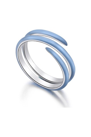 Mavi Tancise Kadın Klasik 925 Ayar Gümüş Zirkon Yüzük Bayanlar Takı Düğün Promise Parti Hediye 9