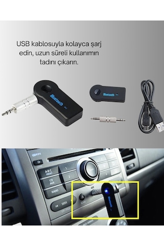 Bluetooth Destekli Aux Müzik Ve Konuşma Cihazı