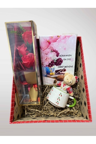 Öğretmen Günü Temalı Konsept Kutu Hediye Kutusu