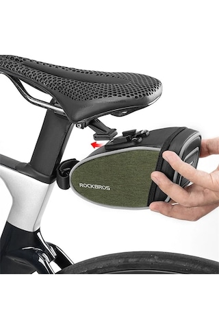 Rockbros C52-1 0.45l Bisiklet Sele Direği Arka Depolama Kılıfı Bisiklet Sele Çantası Braket Tipi 001