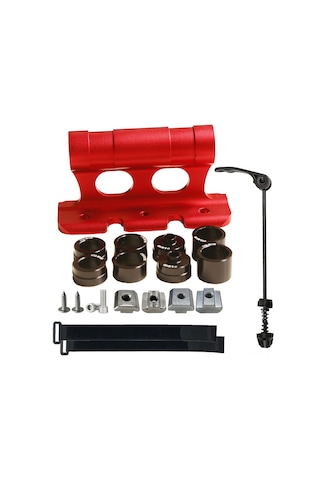 Ranyeek Araç Tavanı İçin Hızlı Sökülebilir Bisiklet Sabitleme Aparatı - Alüminyum Kırmızı