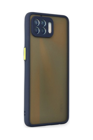 Newface - 187 - Oppo Reno 4 Lite Kılıf Montreal Silikon Kapak - Csmo-tex - - Lacivert