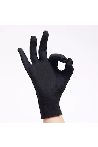 Unisex Siyah Bando Garson Pandomim Gösteri Merasim Tören Eldiveni Siyah