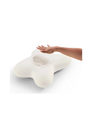 Doqu Home Visco Kelebek Yastık 53 Cm X 42 Cm - Beyaz Beyaz