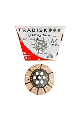 Massey Ferguson 165-285 Debrıyaj Balatası Bütün Bronz 12inç /12 Pet /10 Dıs