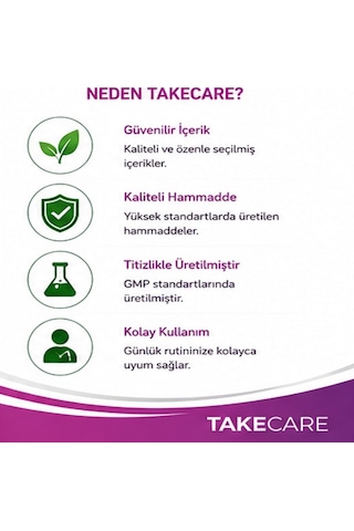 Takecare Magnezyum Takviye Edici Gıda 30 Tablet