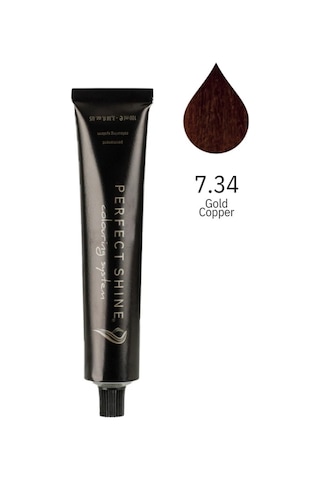 Perfect Shine Permanent Profesyonel Saç Boyası 100 ML Soğan Kabuğu/Bal Bakır Gold Copper