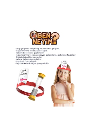 Ben Neyim? Eğlenceli Kutu Oyunu Türkçe-İngilizce Aile Çocuk Eğitimi