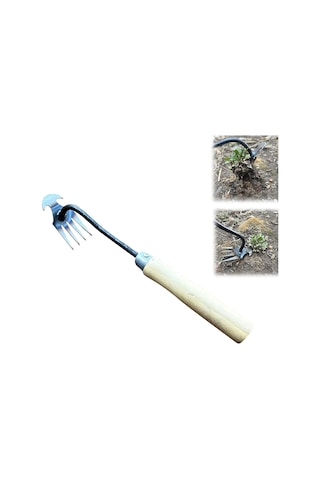 Singree "4 Dişli Dayanıklı Bahçe Çapası - Mükemmel Yabani Ot Temizleme Aracı, Toprak Kabartma Özellikli"