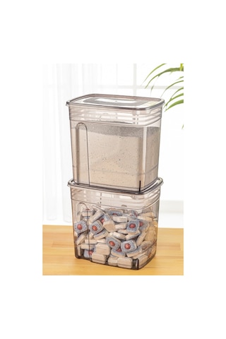 Vienev Strip Mega Boy Deterjan Saklama Kutusu 2'li 5.5 LT Antrasit