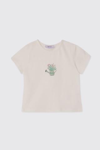 Panço Kız Bebek Şort Tişört 2'li Yeşil Alt Üst Takım 2611gb17024