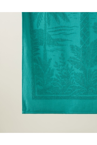 Palmera Pamuk Plaj Havlusu 70x140 Cm Yeşil