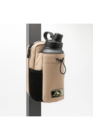 Peakmotion Manyetik Bej Spor Çantası Suya Dayanıklı Tasarım, Çok Bölmeli Spor & Seyahat Çantası