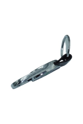 Skoda Logolu Deri Metal Anahtarlık Siyah