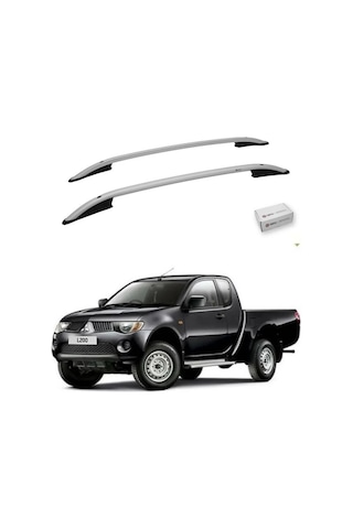 Turtle Mitsubishi L200 Mk4 2006-2014 Tavan Çıtası Crown Gri