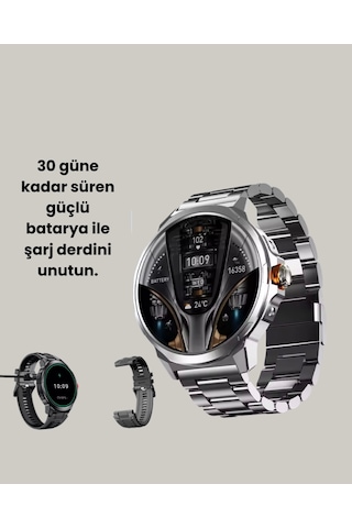 Şık Metal Kasa Ve Değiştirilebilir Kordonlarla Sw80 Smartwatch