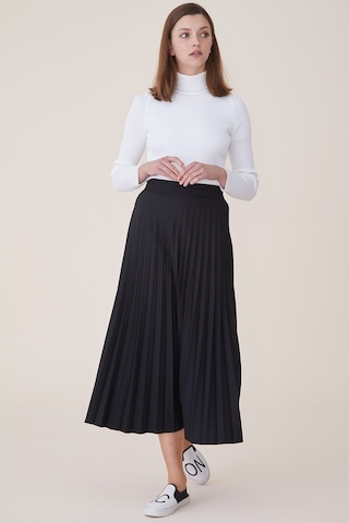 Soralline Kadın Etek Plisoley 781 Siyah Siyah