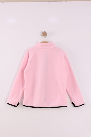 Monox Çocuk Unisex Parmak Geçmeli Polar Ceket Pembe