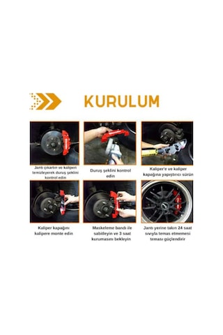 Brembo Fren Kaliper Kapağı Jant Braketi Universal 16” Jant ve Üzeri İle Uyumlu 4lü Set Yeşil