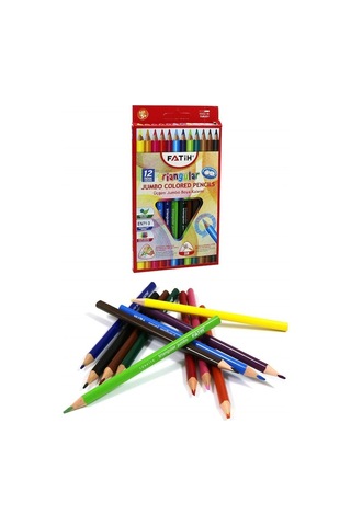 Fatih Üçgen Jumbo Boya Kalemi 12 Renk