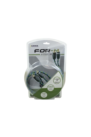 For-x X-1122g-1 Metre Kaliteli Profesyonel-bakır Rca Anfi Kablosu