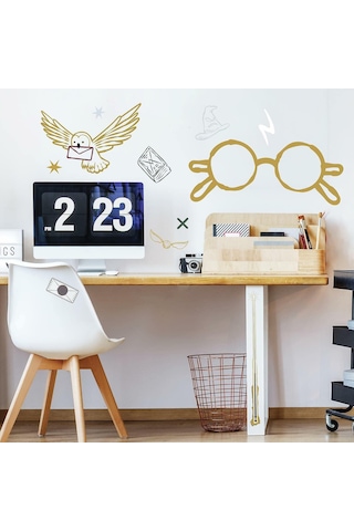 Lexroo Rmk4955gm Harry Potter Gözlükleri Dev Soyma Ve Çubuk Duvar Çıkartması Çok Renkli