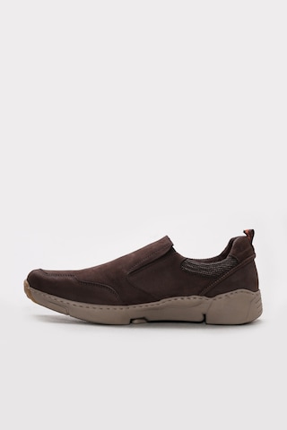 Fast Step Hakiki Deri Erkek Casual Ayakkabı 742ma244120 Kahverengi
