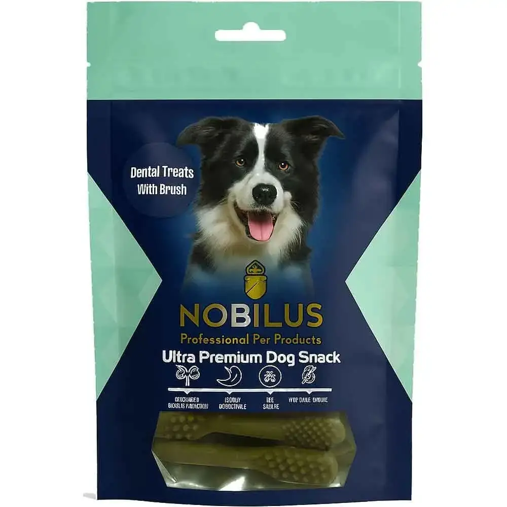 Nobılus Köpek Diş Temizleyici Ödül Maması Fırça Şekilli 80 Gr