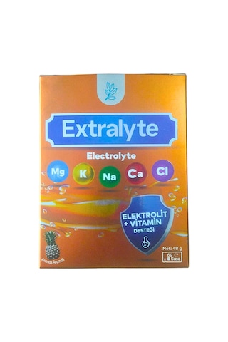 Yatcı Health Extralyte Electrolyte Elektrolit Ve Vitamin Desteği Ananas Aromalı 6gx8 Şase