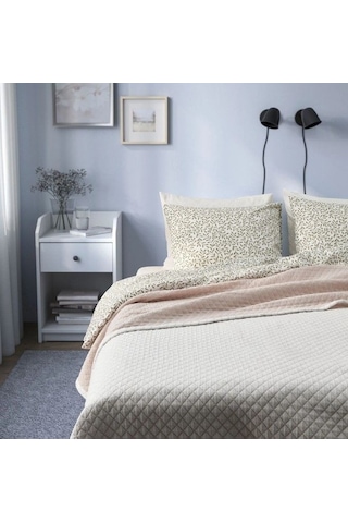 Ikea Praktvıal Polar Koltuk Örtüsü Çift Kişilik 250 X 260 Cm Krem