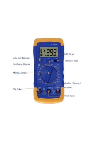 Dijital Multimeter Pens Amper Metre Dijital Pensampermetre Voltaj Dc Alternatif Akım Ölçme Ölçüm Diğer