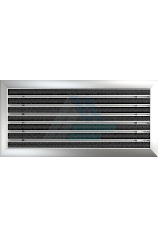 60X120Cm Gri Halı Yüzeyli 25Mm Yükseklikte Alüminyum Paspas
