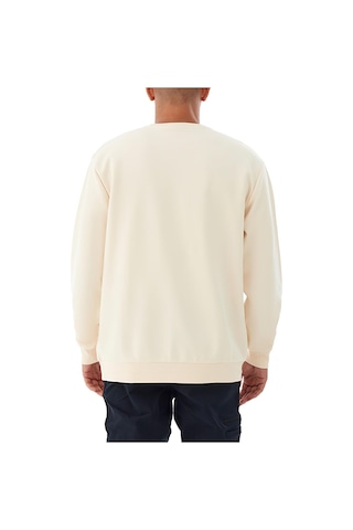 Csc Gem Columbia Label Erkek Sweatshirt-7408 Krem