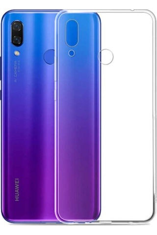Huawei P Smart 2019 Kilif Seffaf Silikon Hibrit Case 390885542