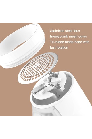 M22 Kazak Balya Giderici Şarjlı Tüy Yumağı Düzeltici Beyaz Beyaz