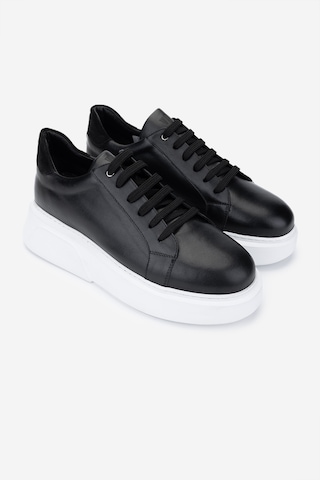 Valmenti Erkek Hakiki Deri Sneakers & Spor Ayakkabı 771 35110 Erk Ayk Y25 Sıyah Dr/byz Siyah - Beyaz