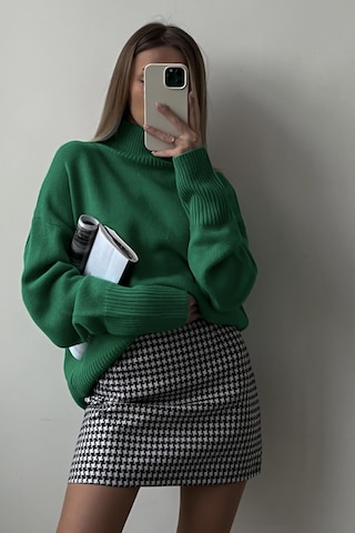 Madmext Mad Girls Yeşil Balıkçı Yaka Kazak Mg1252 - Yeşil
