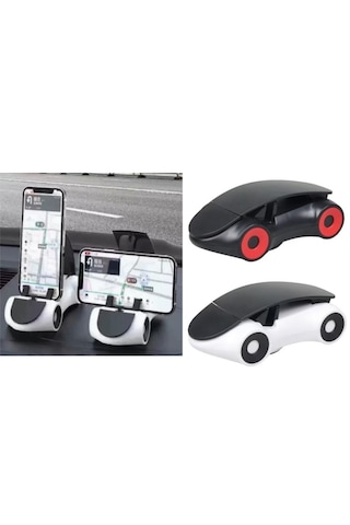 Araba Tasarımlı Araç İçi Telefon Tutucu 360 Dönebilen Ayarlı 5639 Diğer
