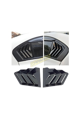 Honda Civic Fb7 Kelebek Cam Kaplama Vizörü Piano Black 2012-2015
