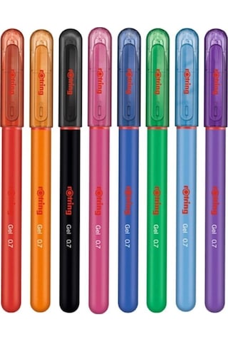 Jel Roller Kalem Seti 0.7 Mm 8 Renk Karışık Diğer