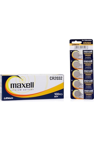 Maxell CR2032 3 V Lityum Düğme Pil 5 x 20'li