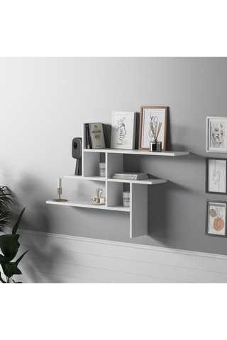 Germen Duvar Rafı Beyaz