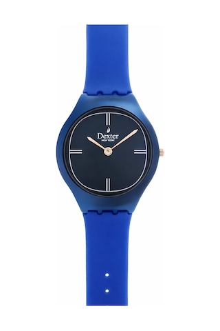 Slim İnce Kasa Ve Silikon Kordon Kadın Kol Saati Dx.1417.2lll Lacivert