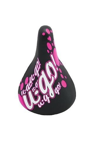 Desenli Çocuk Bisikleti Koltuğu, Çocuk Bisikleti Selesi Pembe Poliüretan Pembe